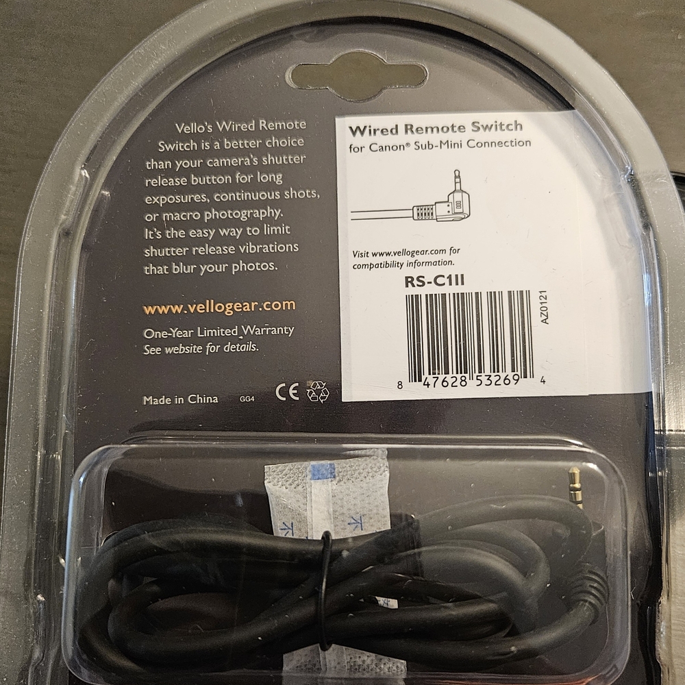 Vello Wired Remote Switch RS-C1II for Canon. - Picture 2 of 2
